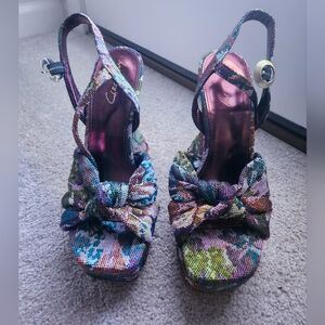 Circus by Sam Edeman Floral Women's Platform Sandals